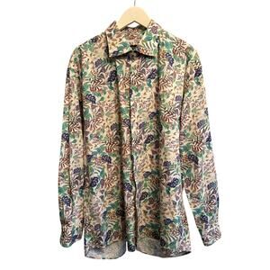 ST.CROIX MADE IN ITALY BUTTON DOWN LONG SLEEVE SHIRT SIZE XXL